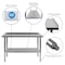Flash Furniture 48"W Stainless 18 Gauge Work Table - Undershelf NH-WT-2448BSP-GG - alternate 2